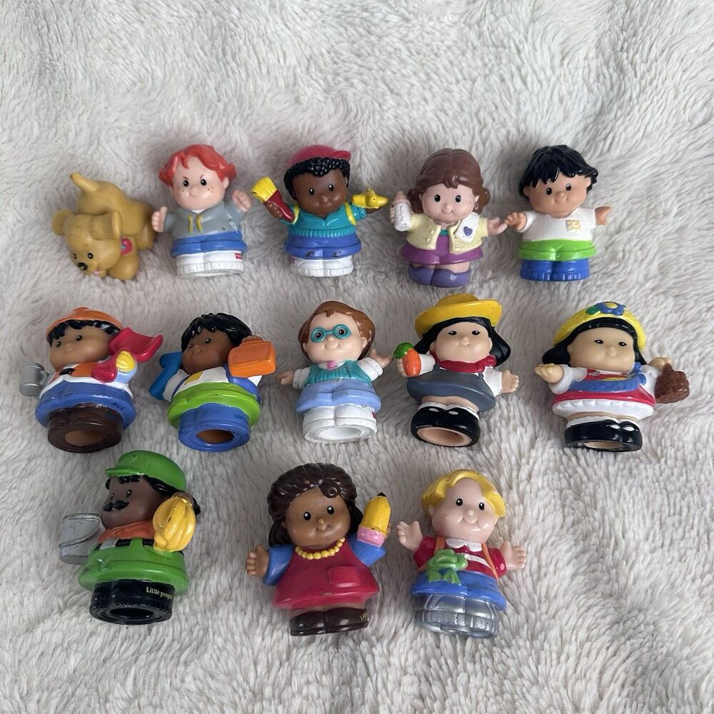 Fisher Price Little People Vintage Chunky Lot Of 13 Figure Toy 2000s